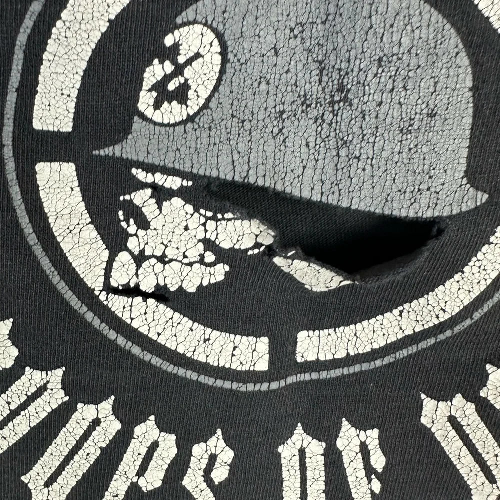 Y2K Metal Mulisha T Shirt Faded Black Large Worn Goth Emo - Picture 5 of 16